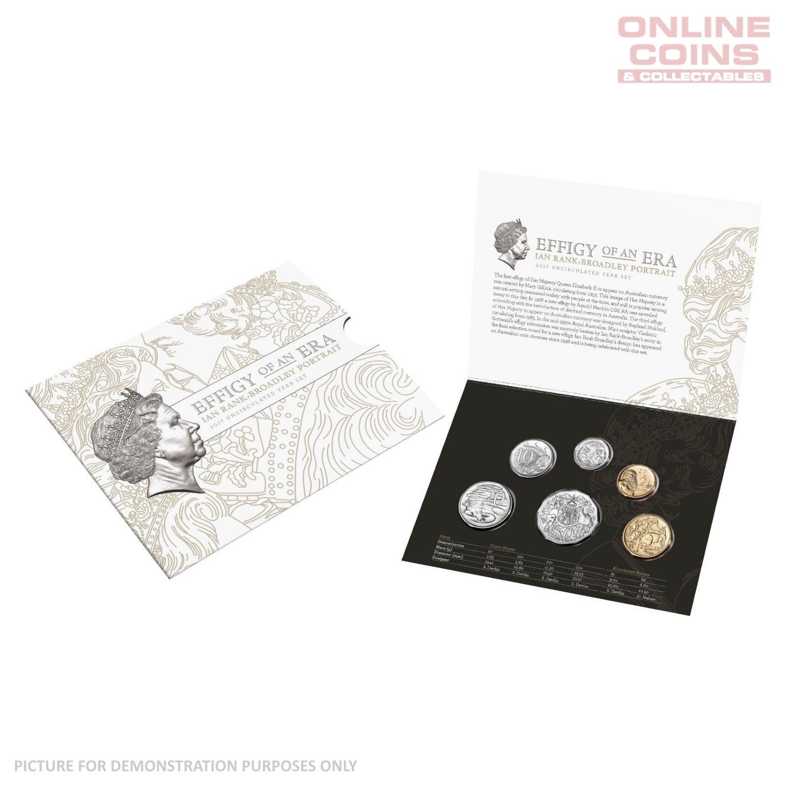 2017 Six Coin Uncirculated Year Set - Celebrating The Effigy Of An Era